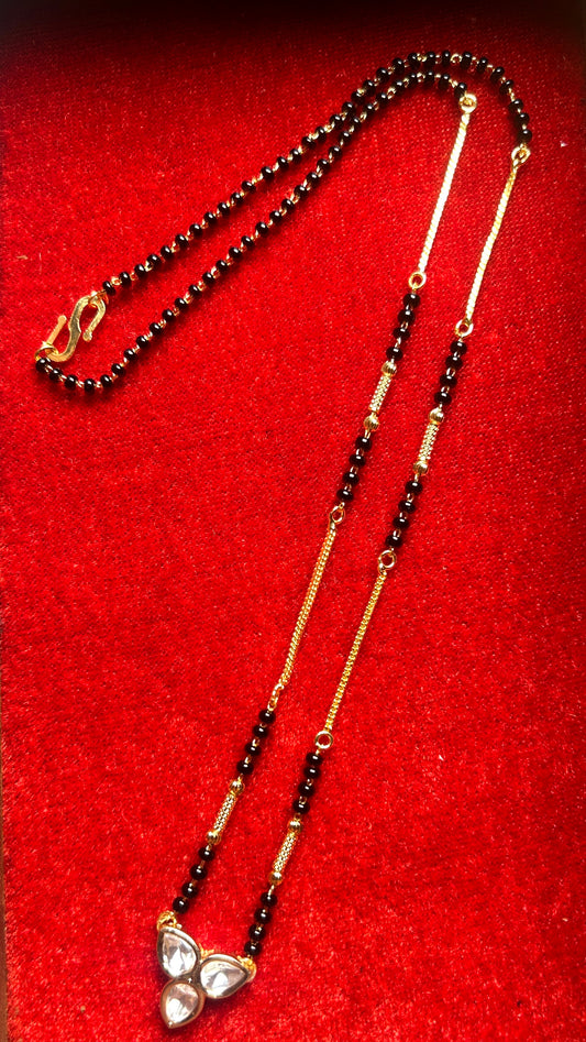 Mangalsutra with Minimalist Trikoni Pendant
