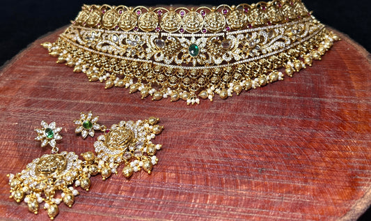 Antique Lakshmi Coin Choker Set