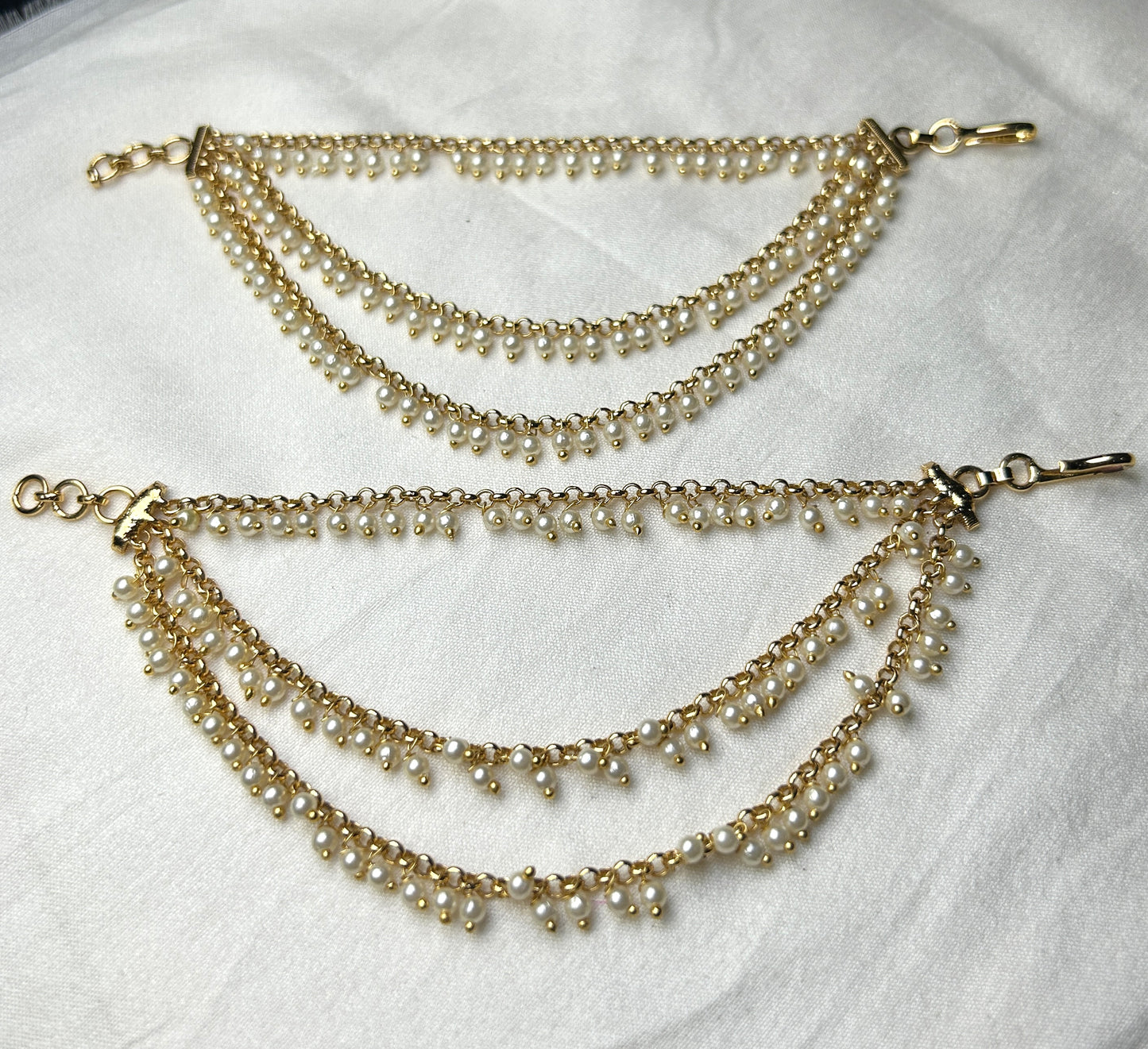 Triple Layer Delicate Pearl Kana Chains