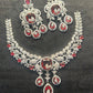 Imperial Red Radiance Necklace Set