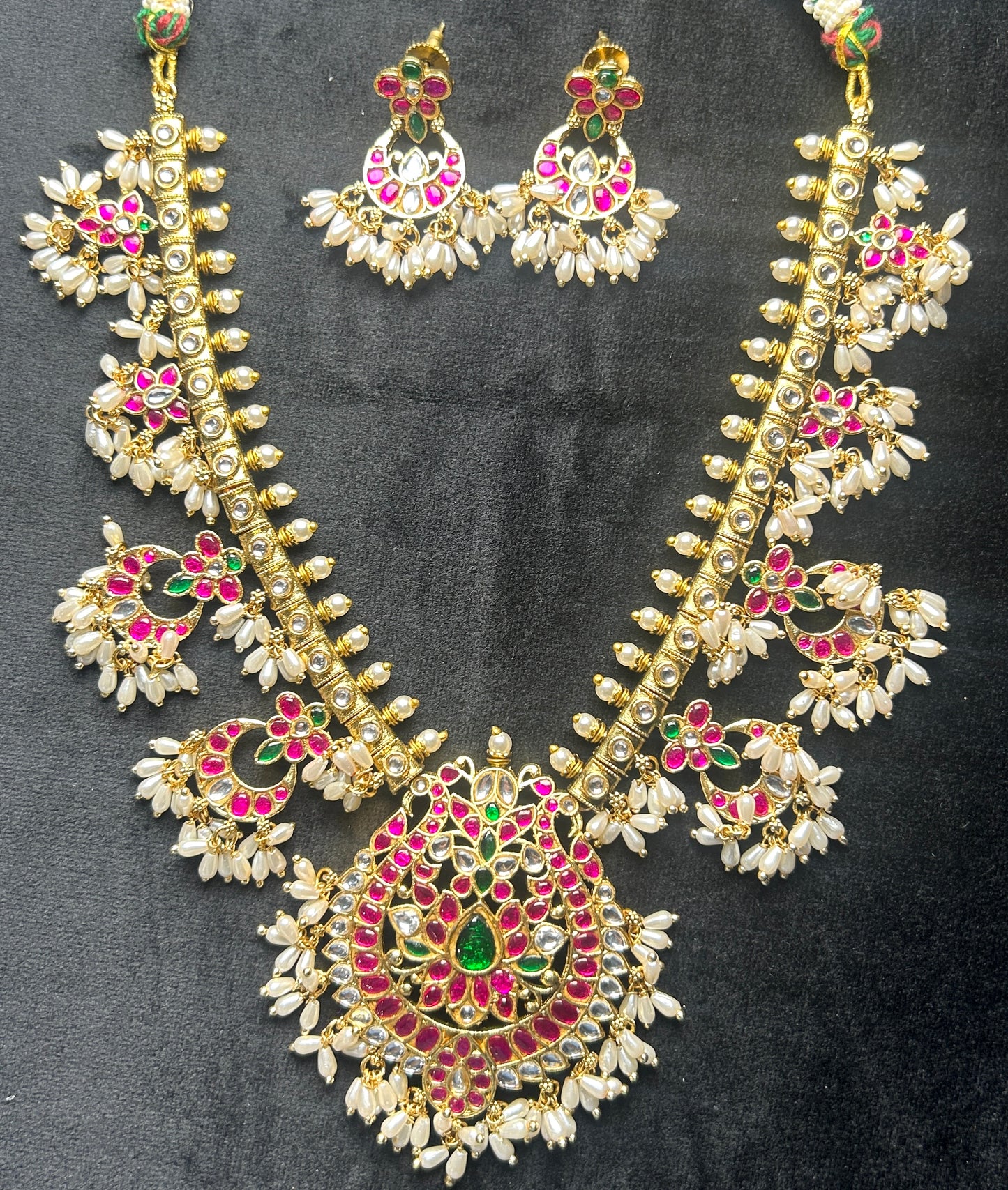 Bridal Pachchikam Kundan Necklace Set