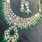 Emerald Grandeur Kundan Bridal Set