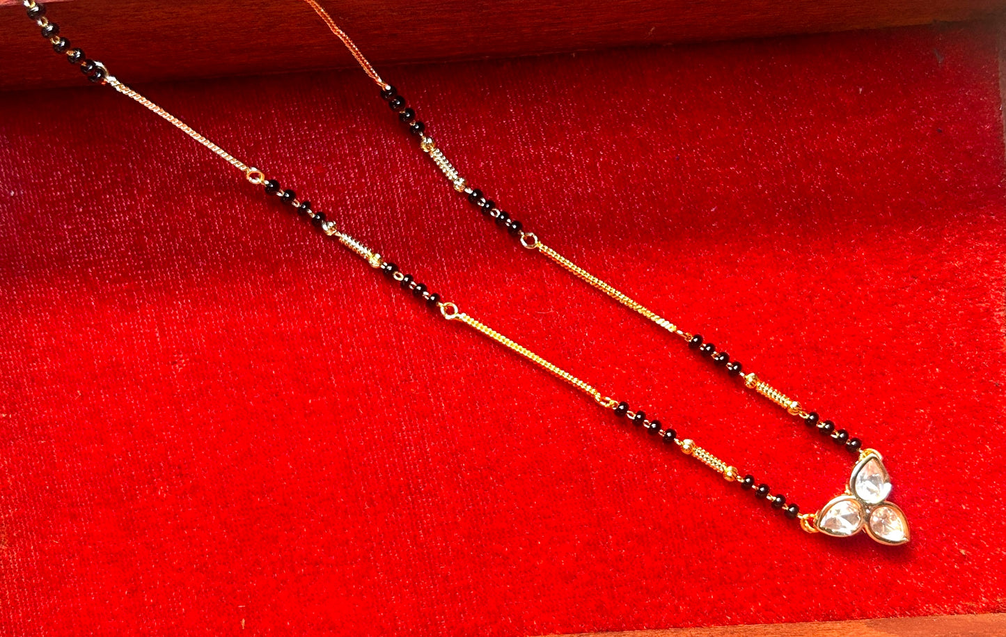 Mangalsutra with Minimalist Trikoni Pendant