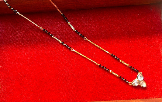 Mangalsutra with Minimalist Trikoni Pendant