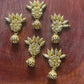 Floral Filigree Hair Accessory with Golden Jhumka