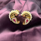 Paisley Pearl & Stone Earrings