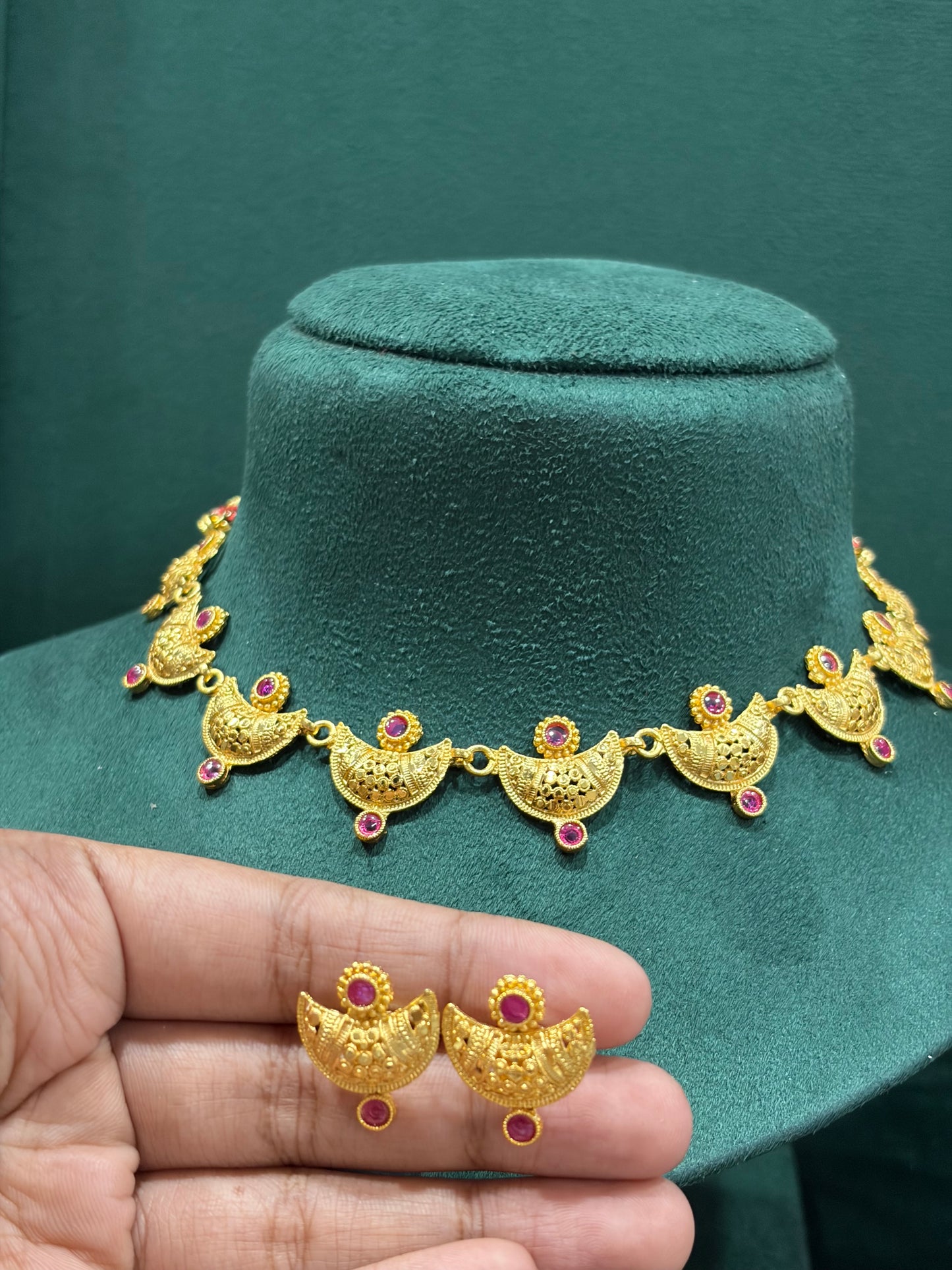 Traditional Maharashtrian Antique Choker Set