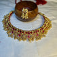 Ruby Stone Antique Choker Necklace Set