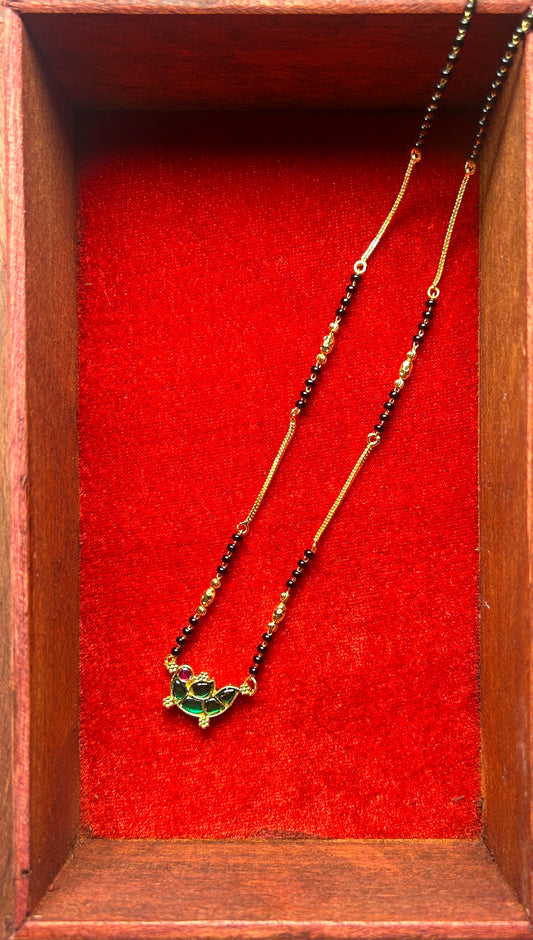 18-Inch Mangalsutra with Kundan Pendant