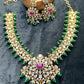Royal Emerald Kundan Bridal Set – Ruby Red Centerpiece