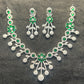 Floral Cascade Emerald Necklace Set