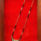 Mangalsutra with Crescent Polki Pendant