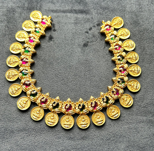 Ganesha Lakshmi Kasu Haram Necklace