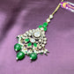 Emerald Elegance Maang Tikka