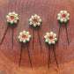 Floral Pearl Hair Pins