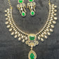 Emerald Drop Royal AD Necklace Set