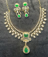 Emerald Drop Royal AD Necklace Set