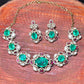 Emerald & Ruby Stone Necklace Set