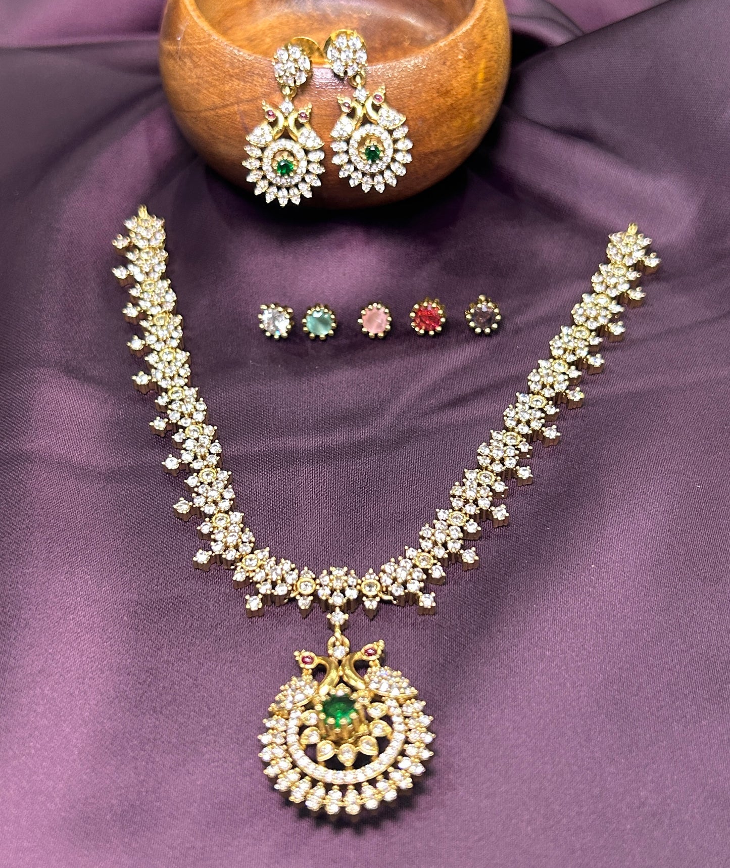 Interchangeable Stone Necklace Set