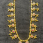Floral Ruby & Gold Bead Necklace
