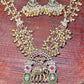 Antique Temple Elephant Motif Necklace Set