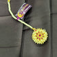 Pearl & Ruby Floral Round Maang Tikka