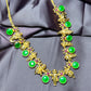Temple Jewellery Haar with Green Stone