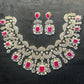 Royal Fuchsia Bridal Necklace Set