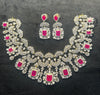 Royal Fuchsia Bridal Necklace Set