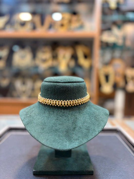 Textured Gold Classic Choker