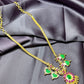 Green Enamel Haar with Statement Pendant