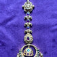 Lakshmi Temple Maang Tikka with Crown Motif & Chand Design