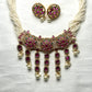 Heritage Multistrand Pearl Kundan Necklace Set
