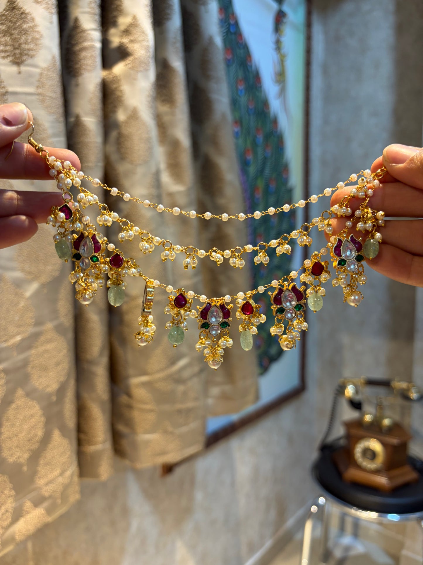 Pearl Jhoomar Earchain