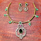Emerald Elegance Antique Necklace Set