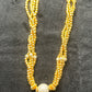 Golden Bead Sparkle Ball Necklace