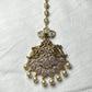 Victorian CZ Maang Tikka with Pearl Drops