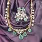 Emerald & Kundan Statement Necklace Set