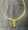 Elegant Green Stone Hasli Necklace