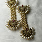Royal Pakke Long Earrings with Shell Pearls