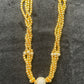Golden Bead Sparkle Ball Necklace