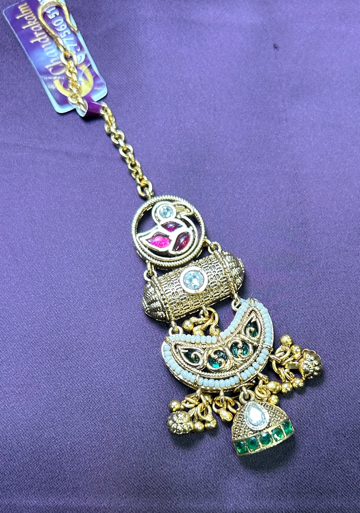 Heritage Enamel Maang Tikka