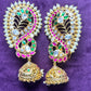 Traditional Paisley Kundan Ear Cuff with Jhumka Drop