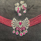 Rosé Radiance Beaded Choker Set