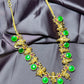Temple Jewellery Haar with Green Stone