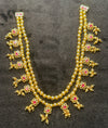 Double Layer Floral Ruby Maharashtrian Necklace