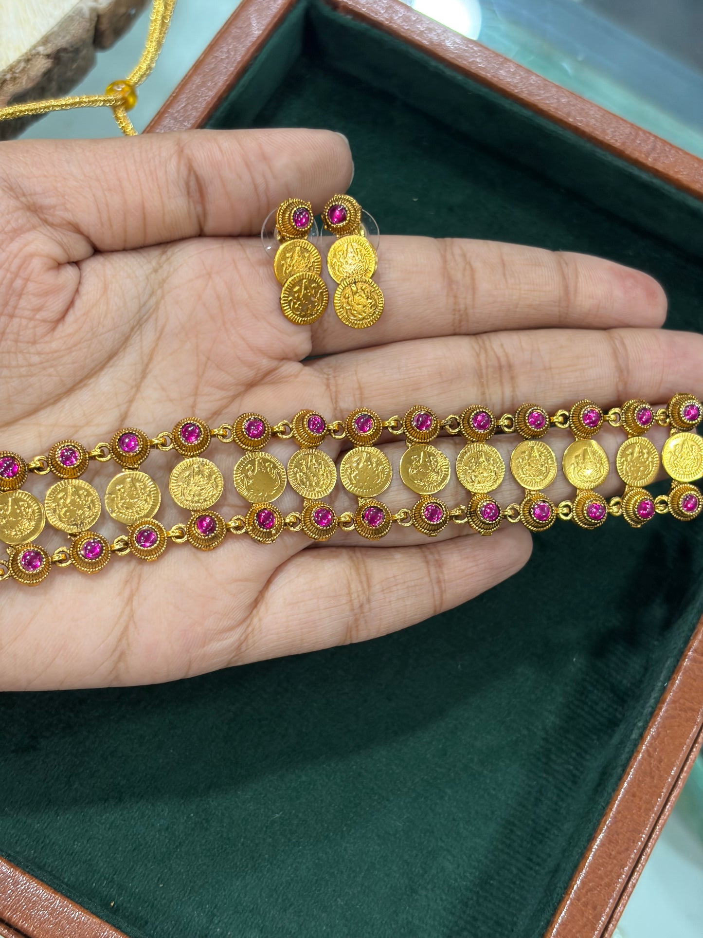 Rajmudra Coin Choker Set