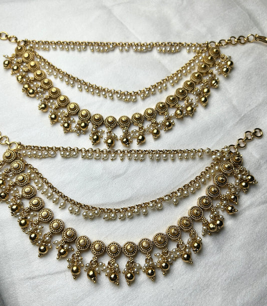Bridal Ghungroo Pearl Kana Chains