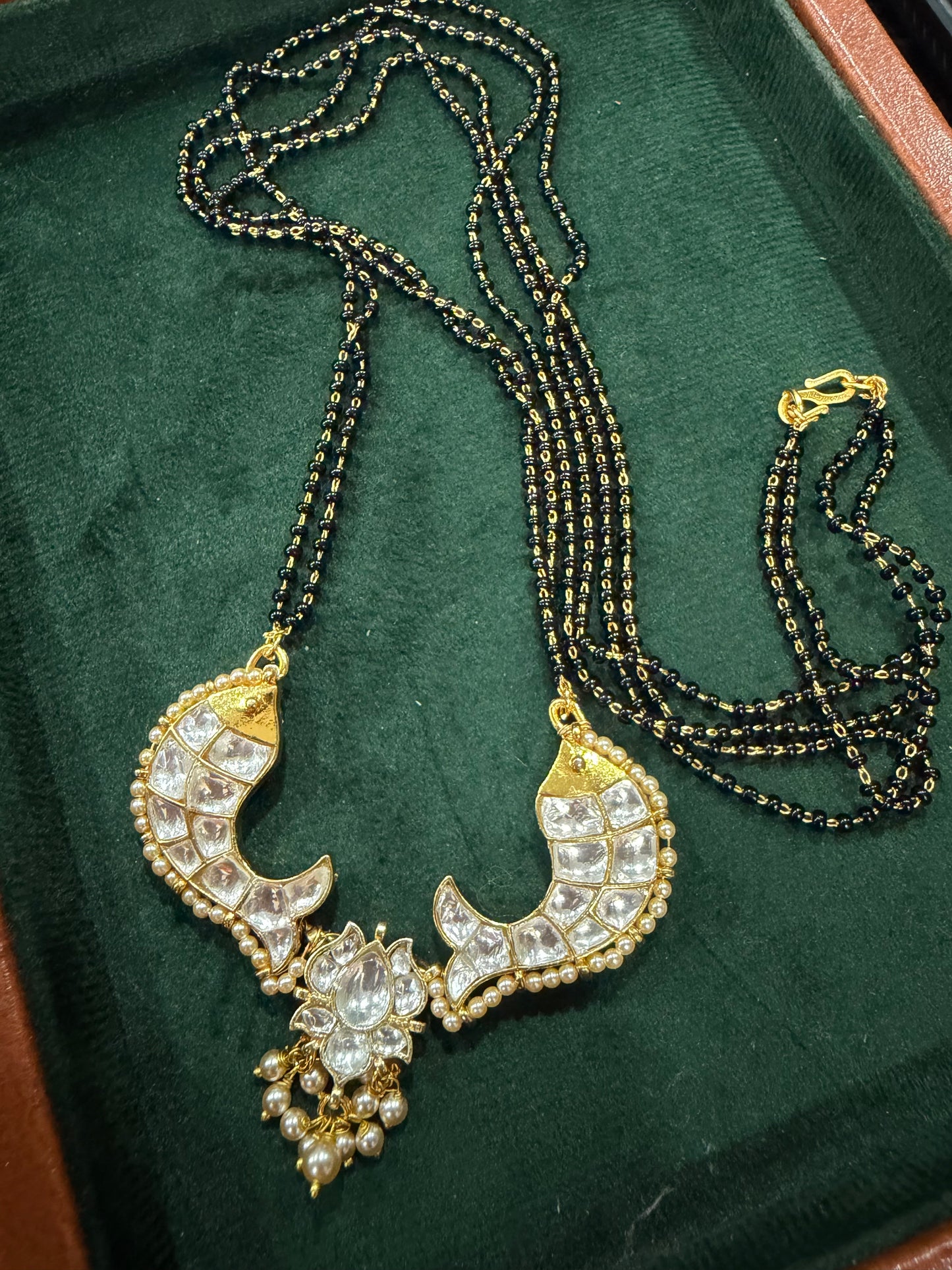 Fish Pachi kundan Mangalsutra