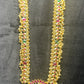 Temple Peacock Haar with Ruby & Emerald Accents